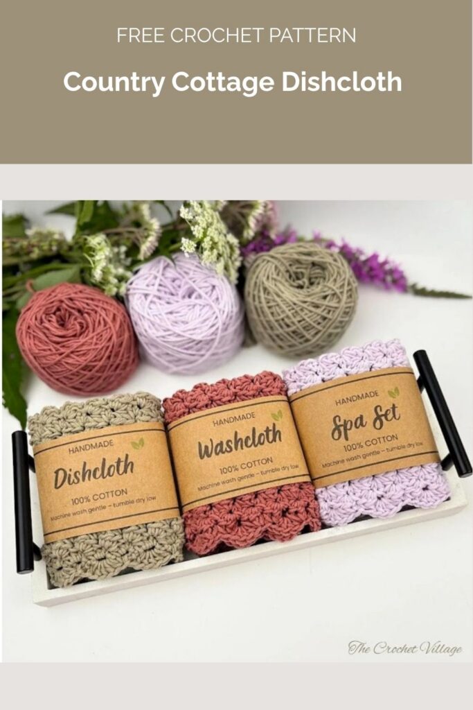 Country Cottage Dishcloth from The Crochet Village