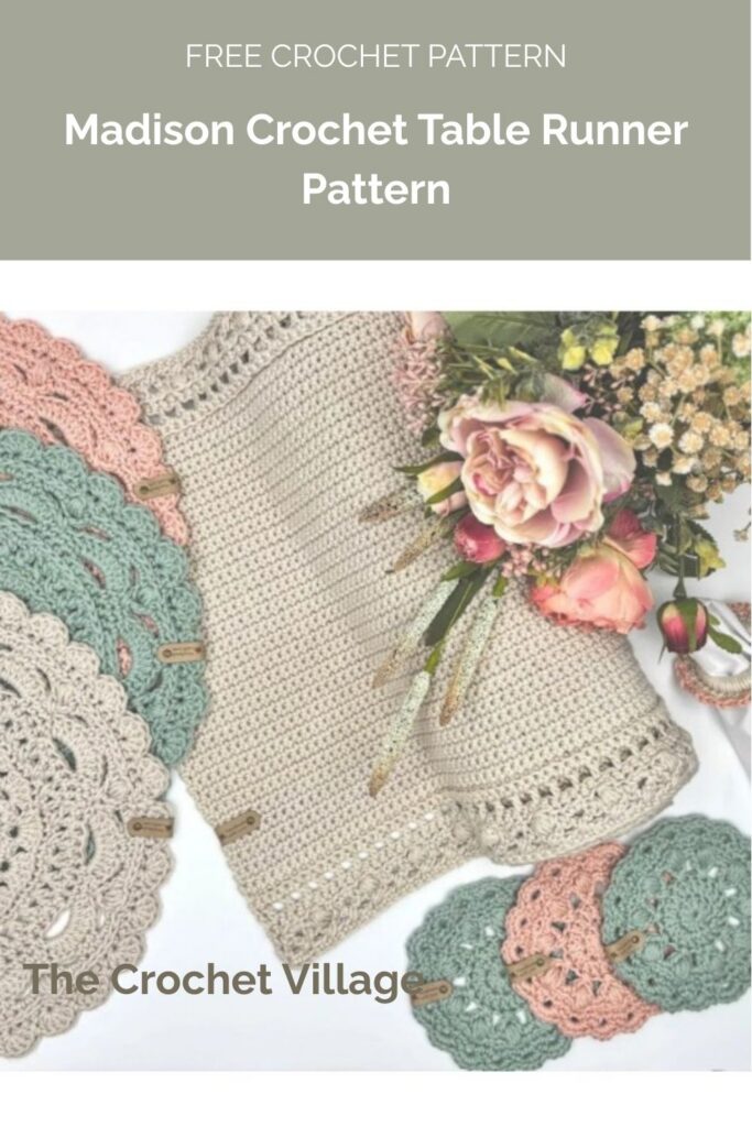 Madison Crochet Table Runner Pattern from The Crochet Village