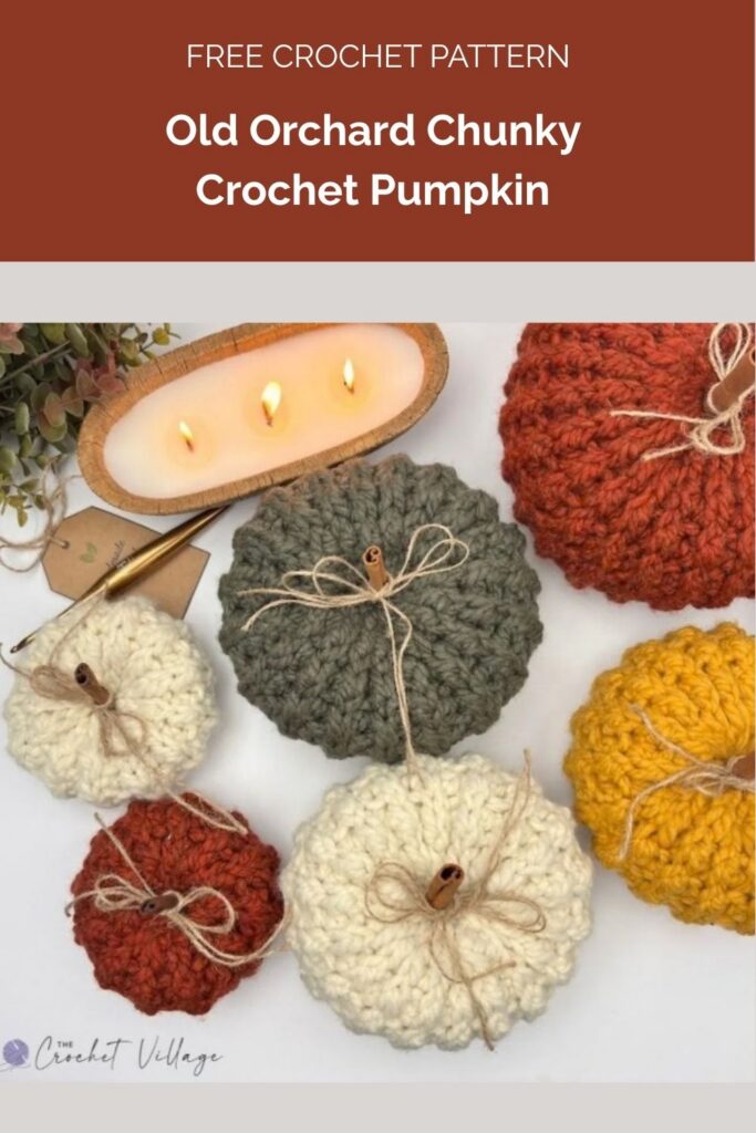 Old Orchard Chunky Crochet Pumpkin Pattern from The Crochet Village