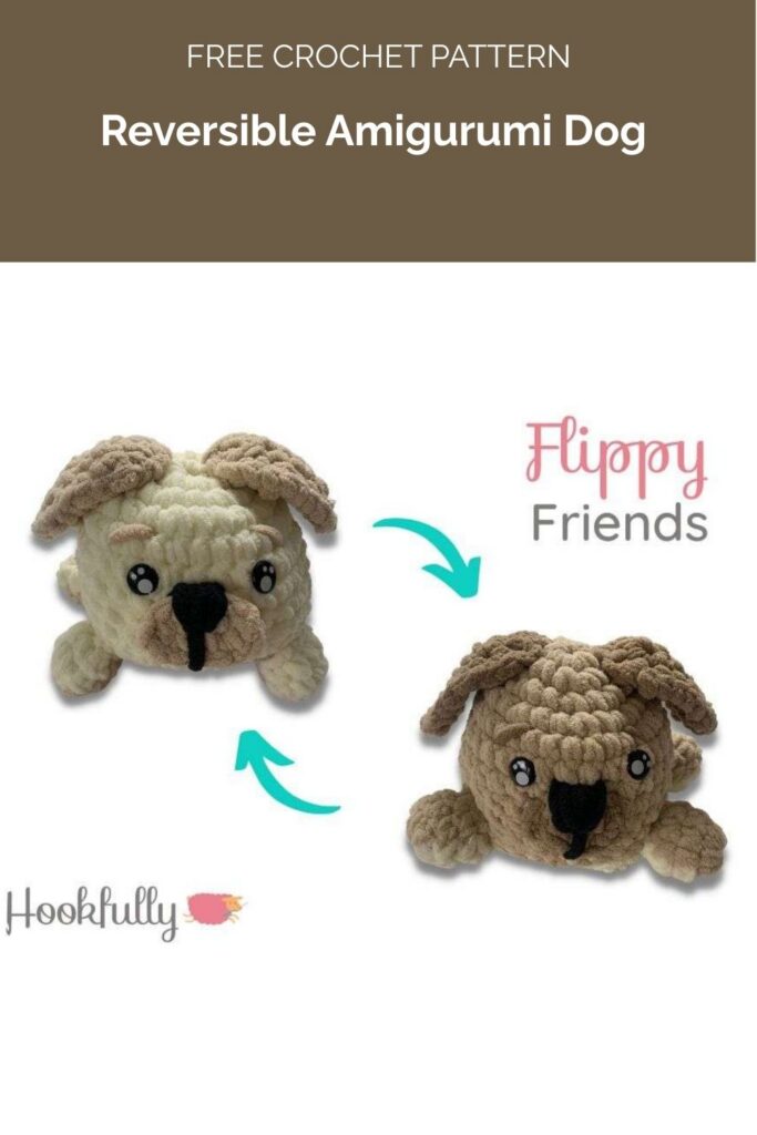 Reversible Amigurumi Dog Flippy Friends from Hookfully