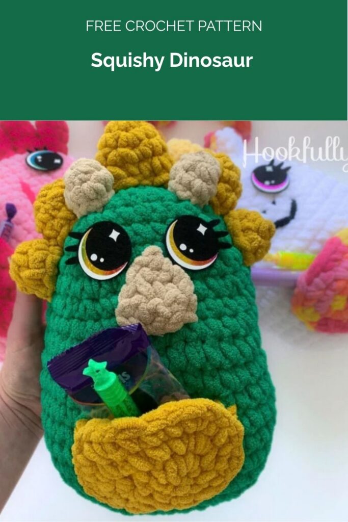 Squishy Dinosaur Crochet Pattern from Hookfully